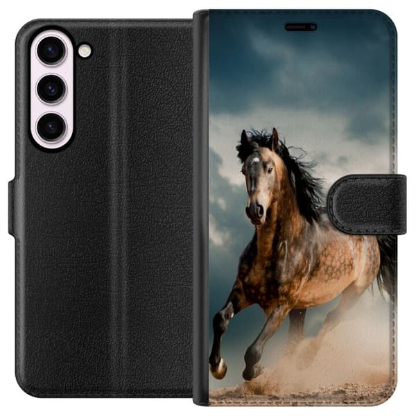 Kompatibelt Plånboksfodral till Samsung Galaxy S23+ Springande Häst