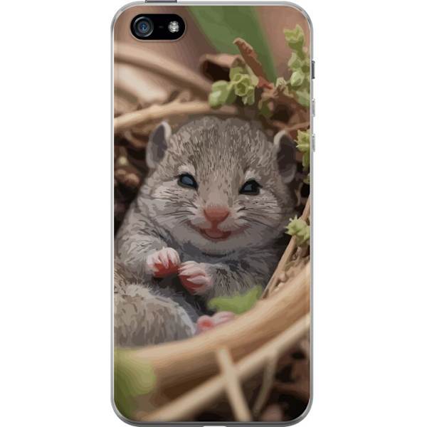 Apple iPhone 5 Gennemsigtig cover Rotte Smilende Dyremotiv By Motiv Urban Grafisk Design Populært Sjovt Motiv Kunstart Stil