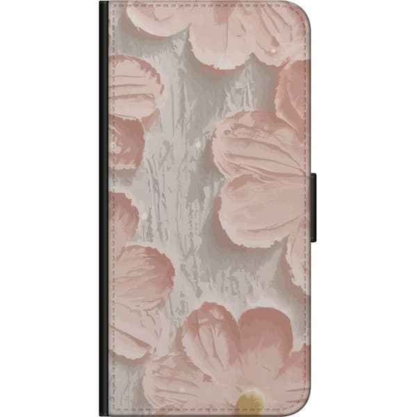 Kompatibelt Lommeboketui til Samsung Galaxy A20s Rosa Blomster