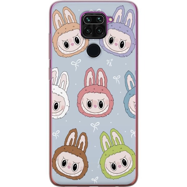 Xiaomi Redmi Note 9 Genomskinligt Skal Labubu Star Pattern –