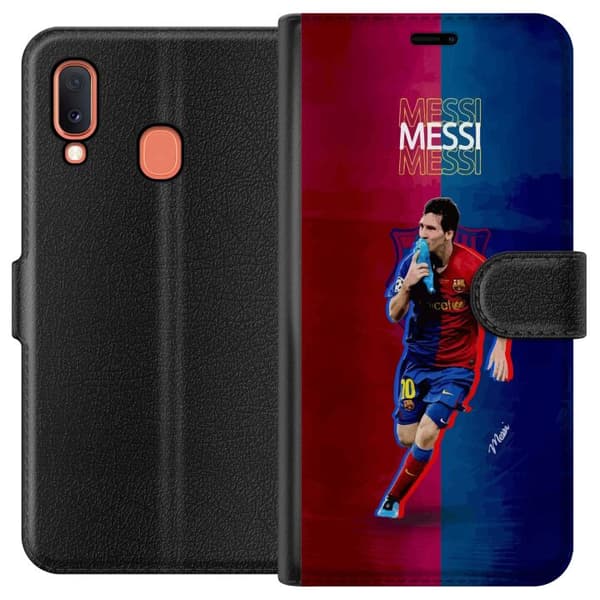 Kompatibelt Plånboksfodral till Samsung Galaxy A20e Messi