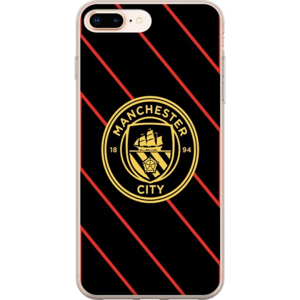 Apple iPhone 8 Plus Gennemsigtig cover Manchester City