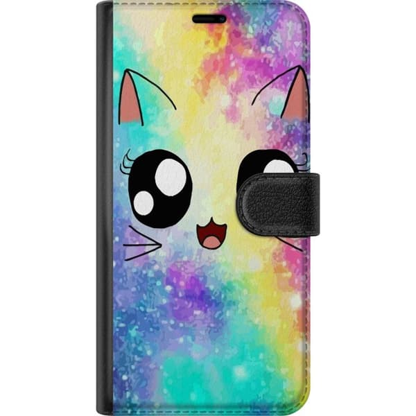 Kompatibel Tegnebogsetui til Samsung Galaxy S10e Sød Kat Galaxy