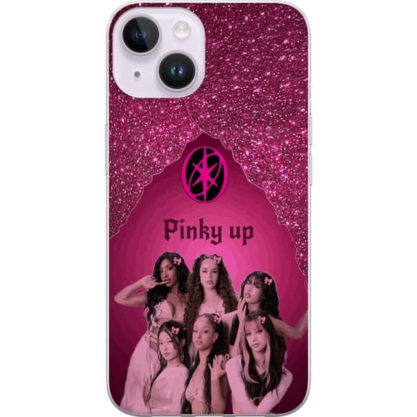 Kompatibelt Mobildeksel til Apple iPhone 15 KATSEYE Pinky Up rosa
