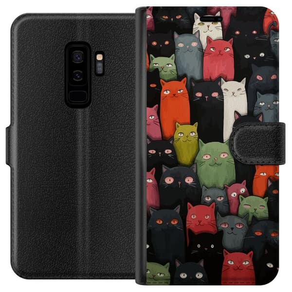 Kompatibel Tegnebogsetui til Samsung Galaxy S9+ Katte