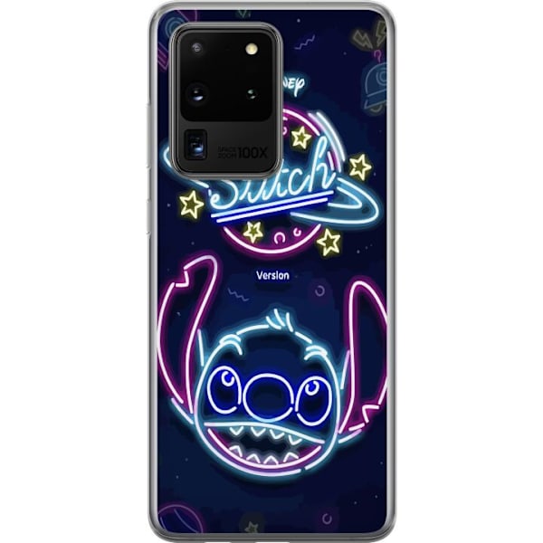 Samsung Galaxy S20 Ultra Gjennomsiktig deksel Stitch Neon