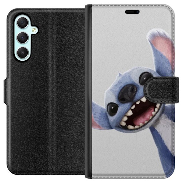 Samsung Galaxy A34 Lommeboketui Stitch i Fart - Kawaii Design