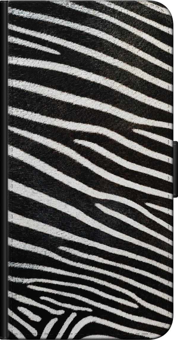 Kompatibel Tegnebogsetui til OnePlus 9 Pro Sort-hvid zebra sort