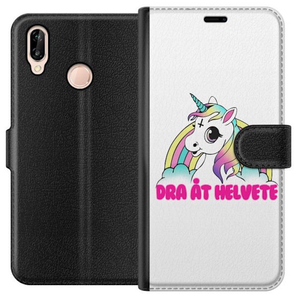 Huawei P20 lite Lommeboketui Unicorn
