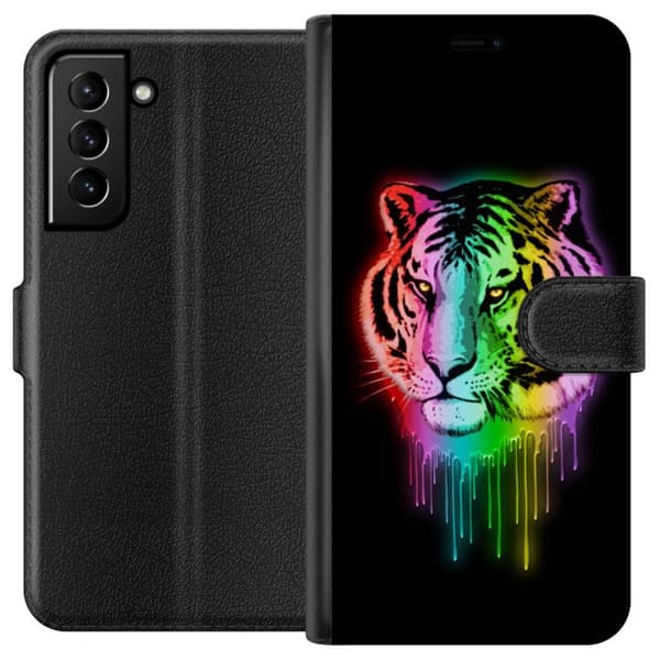 Kompatibel Tegnebogsetui til Samsung Galaxy S21+ 5G Tiger