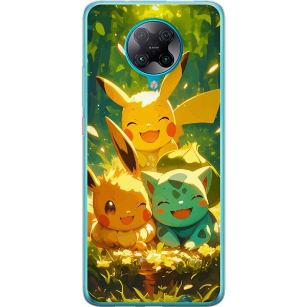 Xiaomi Poco F2 Pro Genomskinligt Skal Pixelmonster spelstil – färgstark design för retroälskande gamers
