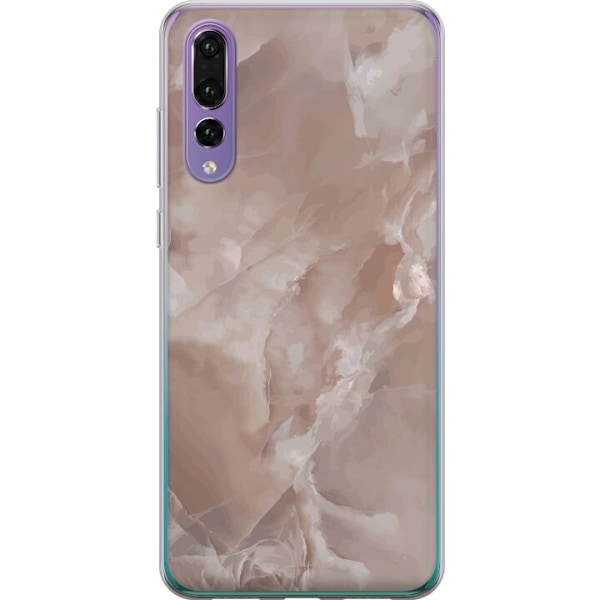 Huawei P20 Pro Gjennomsiktig deksel Marmor Rosa