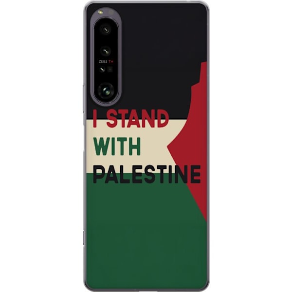 Sony Xperia 1 IV Gjennomsiktig deksel Stå opp for Palestina -