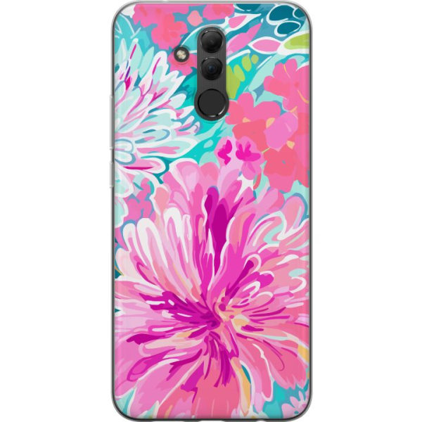 Huawei Mate 20 lite Gennemsigtig cover Blomsterrebs