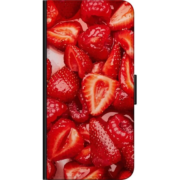 Samsung Galaxy A82 5G Tegnebogsetui Jordbærmønster - sødt m