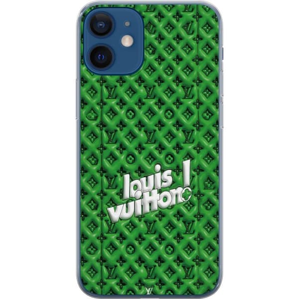 Yhteensopiva Puhelinkuori Apple iPhone 12 mini Innoitettu vihreä monogrammi logolla vihreä