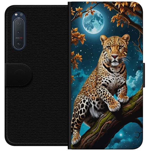 Sony Xperia 5 II Tegnebogsetui Leopard