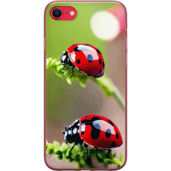 Apple iPhone SE (2020) Läpinäkyvä kuori Leppäkerttu Hyönteinen Onni Symboli Luontoaihe Suosittu Graafinen Motiivi Koristelu Kesäkiertue