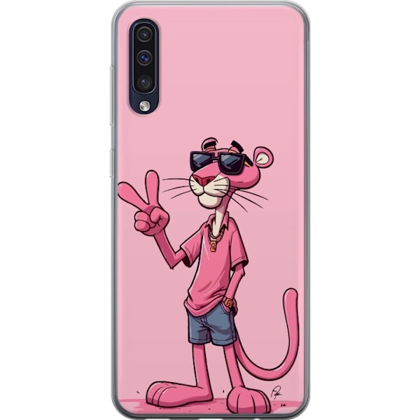 Samsung Galaxy A50 Genomskinligt Skal Pink Panter Peace