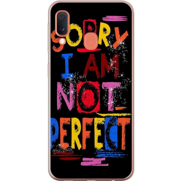 Samsung Galaxy A20e Gennemsigtig cover Sorry