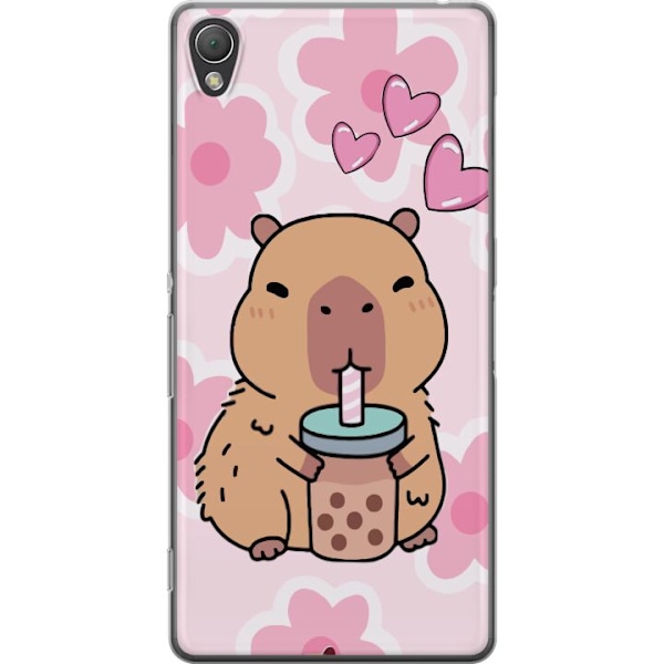 Sony Xperia Z3 Läpinäkyvä kuori Kawaii Capybara Sydän Anim