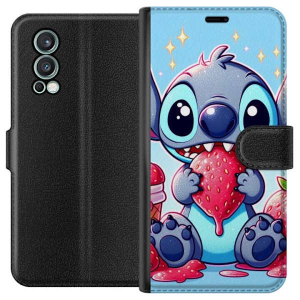 OnePlus Nord 2 5G Tegnebogsetui Strawberry Stitch