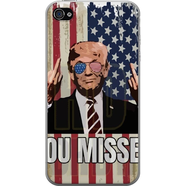 Apple iPhone 4 Gennemsigtig cover Trump