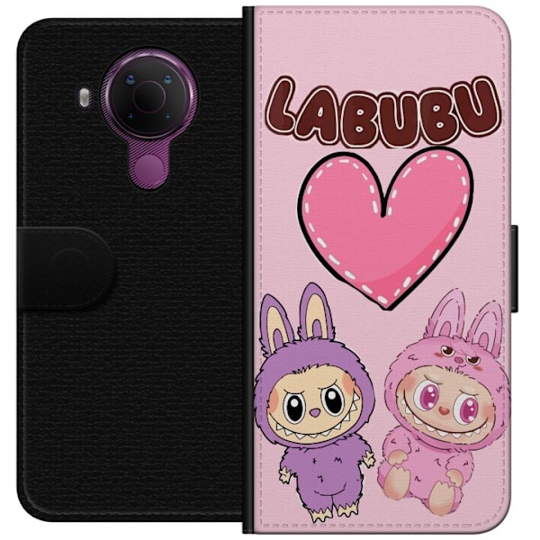 Nokia 5.4 Lommeboketui Labubu Pink Monster