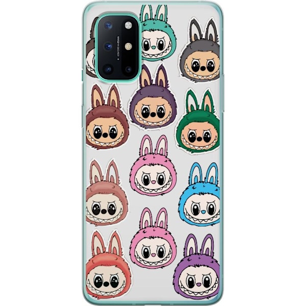 OnePlus 8T Gjennomsiktig deksel Labubu Macaron Monster - Søt