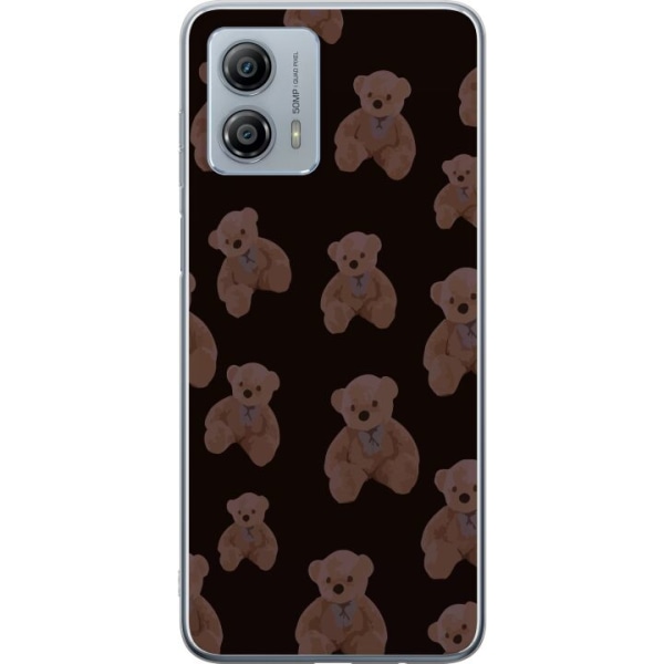 Motorola Moto G53 Gennemsigtig cover En bjørn flere bjørne