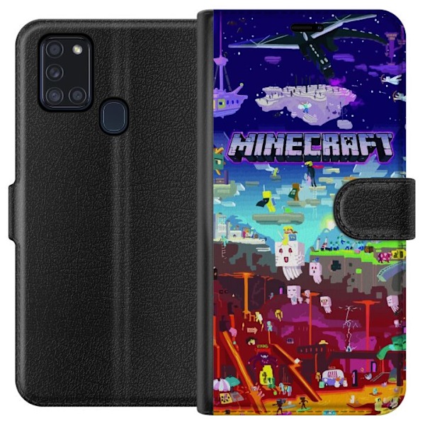 Samsung Galaxy A21s Lommeboketui Minecraft