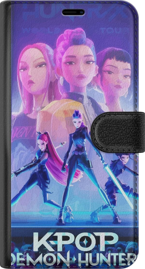 Kompatibel Tegnebogsetui til Apple iPhone XS Max Trendy KPop Demon Hunters-dukkefigur