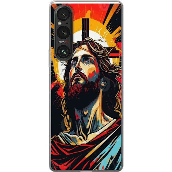 Sony Xperia 1 VI Läpinäkyvä kuori Jeesus ja Kortti - uskonn