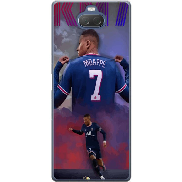 Sony Xperia 10 Plus Gennemsigtig cover MAP Fodbold Design Grafisk Mønster Moderne Sportsmotiv Trend Fodbold Populær Grafisk Stil Motiv