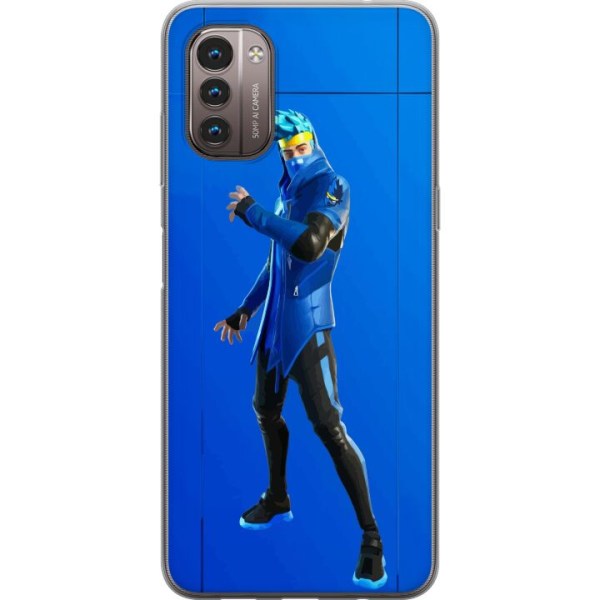 Nokia G21 Gjennomsiktig deksel Fortnite - Ninja Blue