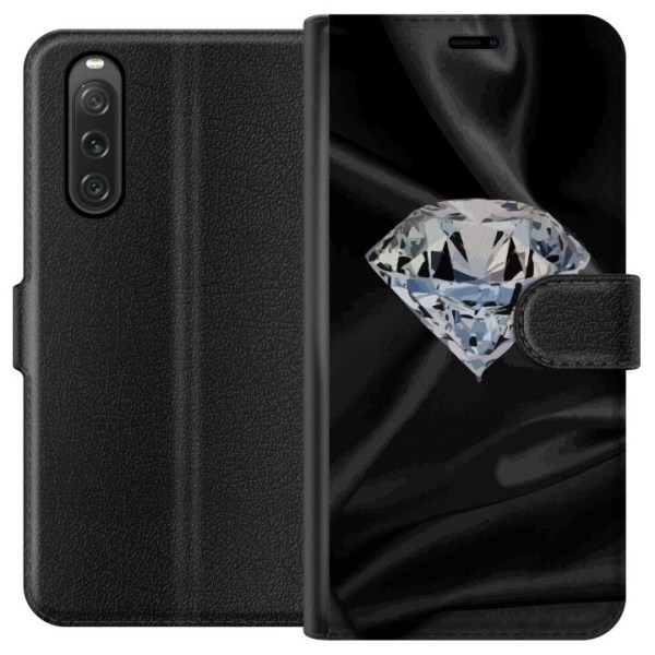 Sony Xperia 10 V Plånboksfodral Silke Diamant