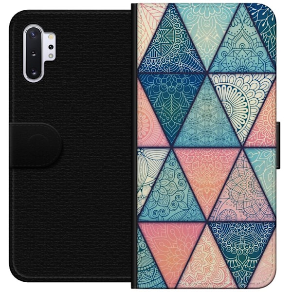 Samsung Galaxy Note10+ Lompakkokotelo Mandala Kolmiot