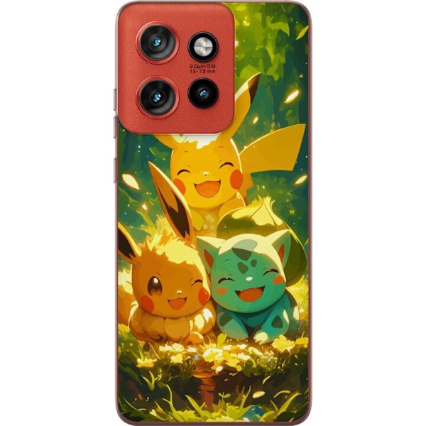 Motorola Edge 50 Neo Läpinäkyvä kuori Pixelmonster pelityyli - värikäs muotoilu retroa rakastaville pelaajille
