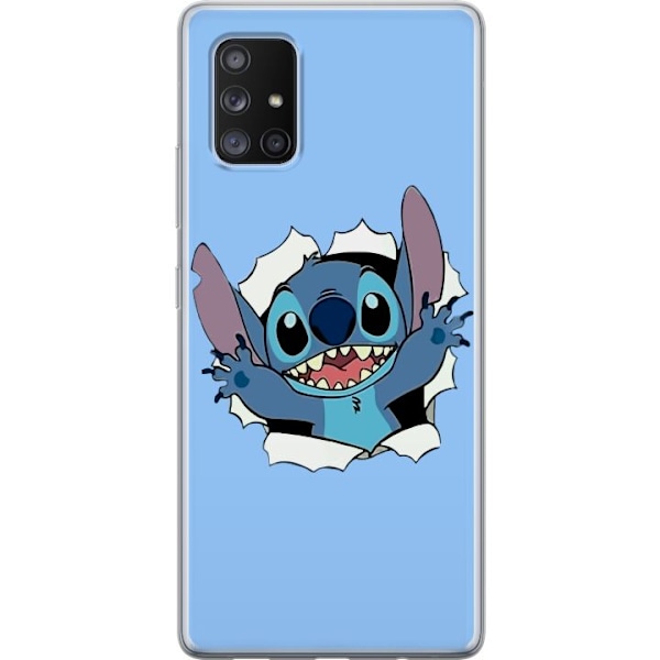 Samsung Galaxy A71 5G Genomskinligt Skal Stitch heeej