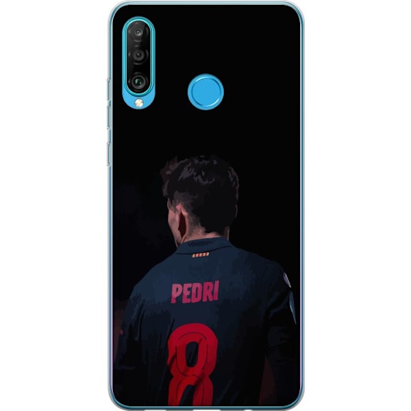 Huawei P30 lite Gjennomsiktig deksel Pedri FC Barcelona Fotbal