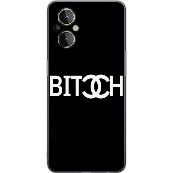 OnePlus Nord N20 5G Läpinäkyvä kuori Bitch Chanel -inspiroima katumuoti Muoti Tekstimotiivi Trendi Ikoninen Tyyli Kaupunkisuunnittelu