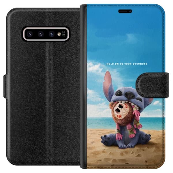Kompatibelt Lommeboketui til Samsung Galaxy S10+ Stitch