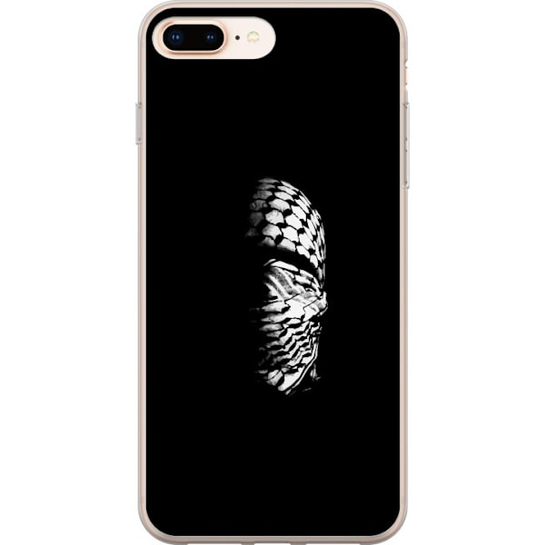Apple iPhone 8 Plus Läpinäkyvä kuori Keffiyeh-kuviointi - k
