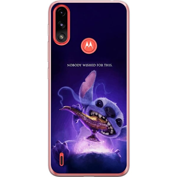 Motorola Moto E7 Power Gjennomsiktig deksel Stitch