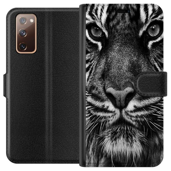 Kompatibelt Plånboksfodral till Samsung Galaxy S20 FE Tiger
