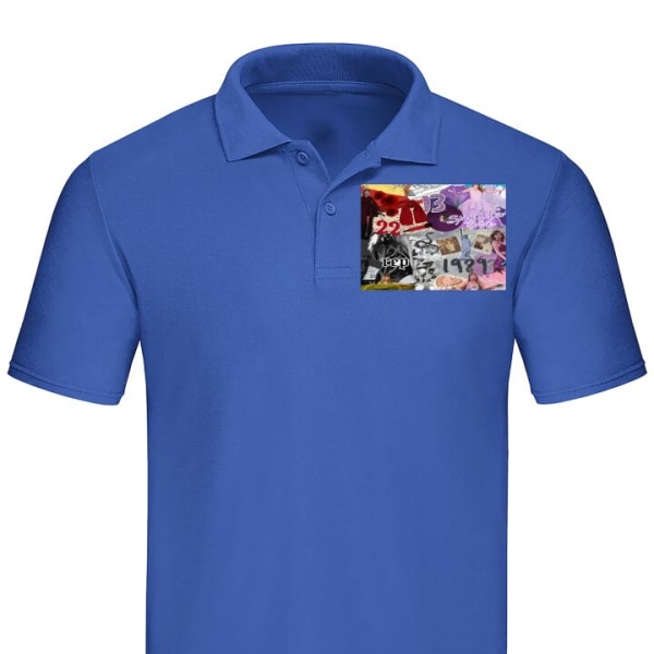 Poloshirt Taylor Swift - 13 22 Blå Stor