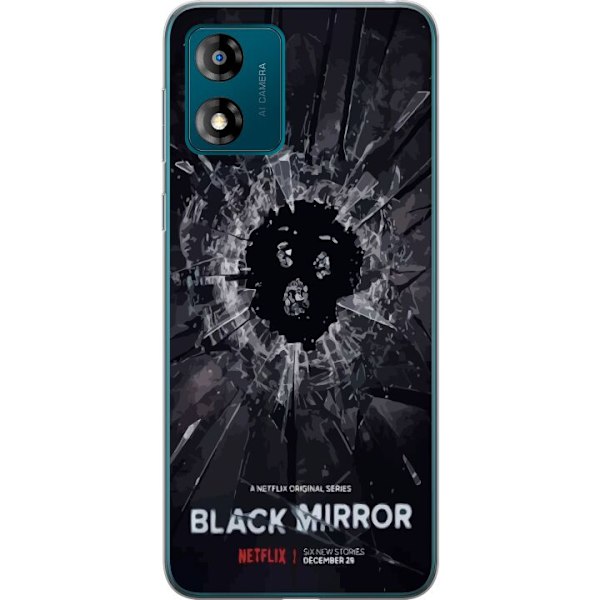 Motorola Moto E13 Läpinäkyvä kuori Black Mirror Sci-Fi Netf