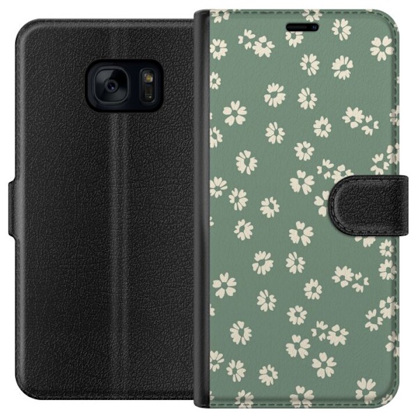 Samsung Galaxy S7 Lommeboketui Blomsterdrøm - Fargerikt Bloms