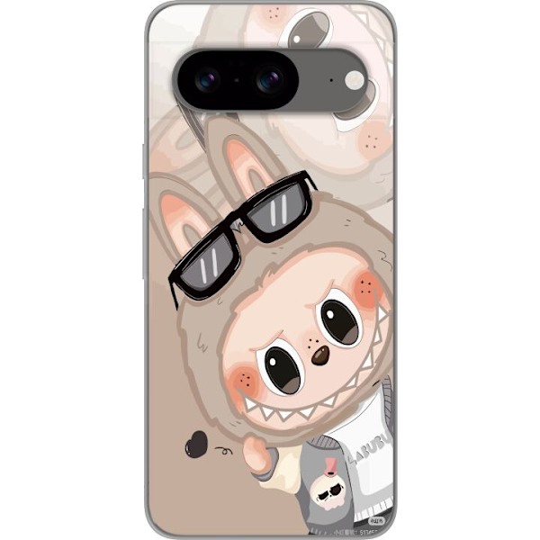 Google Pixel 8 Läpinäkyvä kuori Labubu Rainbow Chaos