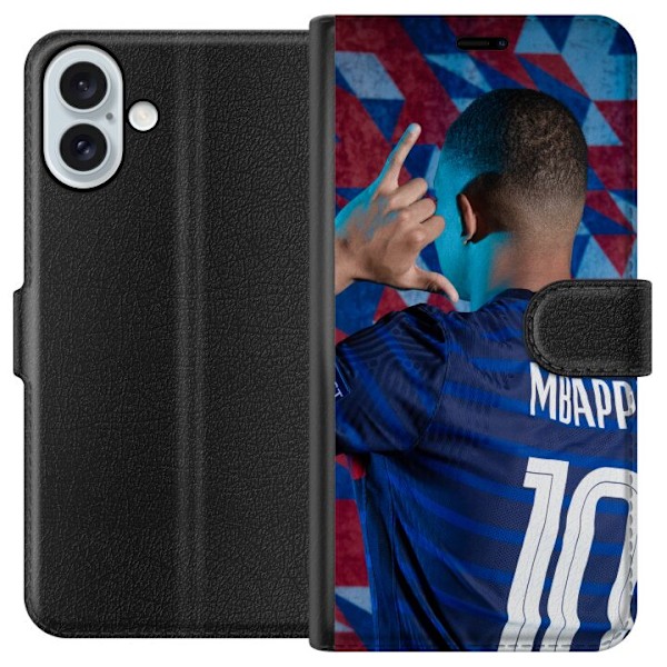 Apple iPhone 16 Plus Lompakkokotelo Kylian Mbappé